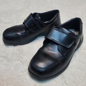 Hush Puppies Black Leather Dress Shoes Boy 2.5 W Wide Formal Classic Capsule